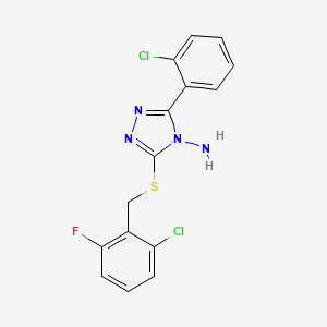 molecular formula C15H11Cl2FN4S B4696727 MFCD06009478 