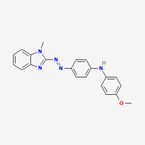 molecular formula C21H19N5O B4696756 N-(4-methoxyphenyl)-4-[(1-methylbenzimidazol-2-yl)diazenyl]aniline 