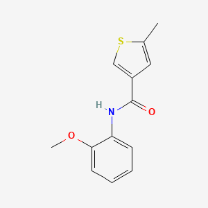molecular formula C13H13NO2S B4696764 N-(2-methoxyphenyl)-5-methylthiophene-3-carboxamide 