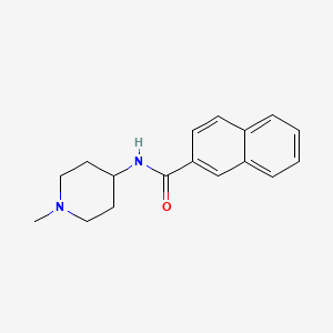 molecular formula C17H20N2O B4696771 N-(1-methylpiperidin-4-yl)naphthalene-2-carboxamide 