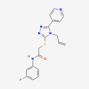 molecular formula C18H16FN5OS B4697094 N-(3-fluorophenyl)-2-{[4-(prop-2-en-1-yl)-5-(pyridin-4-yl)-4H-1,2,4-triazol-3-yl]sulfanyl}acetamide 