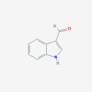 molecular formula C9H7NO B046971 Indole-3-carboxaldehyde CAS No. 487-89-8