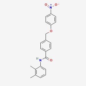 molecular formula C22H20N2O4 B4697199 N~1~-(2,3-DIMETHYLPHENYL)-4-[(4-NITROPHENOXY)METHYL]BENZAMIDE 