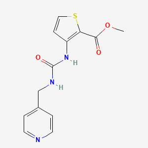 molecular formula C13H13N3O3S B4697245 METHYL 3-({[(4-PYRIDYLMETHYL)AMINO]CARBONYL}AMINO)-2-THIOPHENECARBOXYLATE 