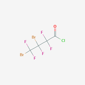 molecular formula C4Br2ClF5O B046974 3,4-Dibromo-2,2,3,4,4-pentafluorobutanoyl chloride CAS No. 124311-14-4