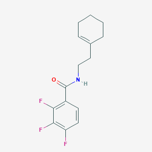 molecular formula C15H16F3NO B4697415 N-[2-(cyclohexen-1-yl)ethyl]-2,3,4-trifluorobenzamide 