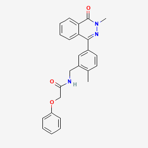 molecular formula C25H23N3O3 B4697490 N-(2-methyl-5-(3-methyl-4-oxo-3,4-dihydrophthalazin-1-yl)benzyl)-2-phenoxyacetamide 