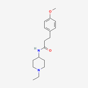 molecular formula C17H26N2O2 B4697854 N-(1-ethylpiperidin-4-yl)-3-(4-methoxyphenyl)propanamide 