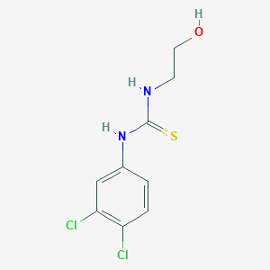 molecular formula C9H10Cl2N2OS B4697908 1-(3,4-Dichlorophenyl)-3-(2-hydroxyethyl)thiourea 