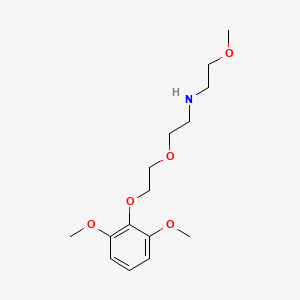 molecular formula C15H25NO5 B4697927 N-[2-[2-(2,6-dimethoxyphenoxy)ethoxy]ethyl]-2-methoxyethanamine 