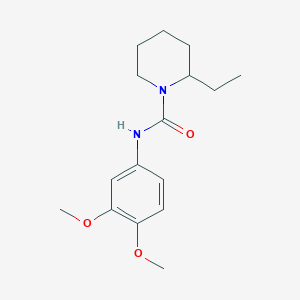 molecular formula C16H24N2O3 B4697966 N-(3,4-dimethoxyphenyl)-2-ethylpiperidine-1-carboxamide 