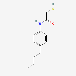 molecular formula C12H17NOS B4697996 N-(4-butylphenyl)-2-sulfanylacetamide 