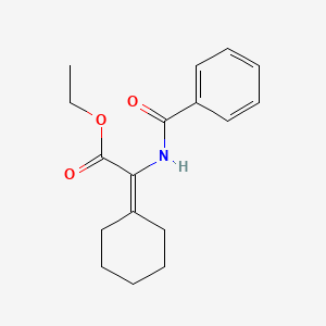 molecular formula C17H21NO3 B4698206 Ethyl 2-benzamido-2-cyclohexylideneacetate CAS No. 19642-36-5