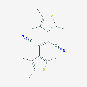 molecular formula C18H18N2S2 B046984 trans-1,2-Dicyano-1,2-bis(2,4,5-trimethyl-3-thienyl)ethene CAS No. 112440-50-3