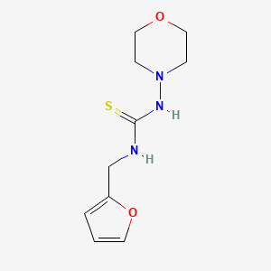 molecular formula C10H15N3O2S B4698678 1-(Furan-2-ylmethyl)-3-morpholin-4-ylthiourea 