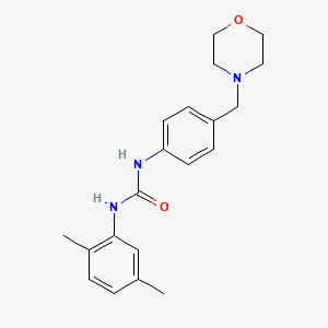 molecular formula C20H25N3O2 B4698790 N-(2,5-DIMETHYLPHENYL)-N'-[4-(MORPHOLINOMETHYL)PHENYL]UREA 