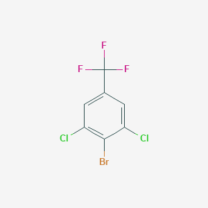 molecular formula C7H2BrCl2F3 B046991 4-Bromo-3,5-dichlorobenzotrifluoride CAS No. 118754-53-3