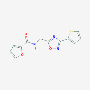 molecular formula C13H11N3O3S B4699242 N-methyl-N-[(3-thiophen-2-yl-1,2,4-oxadiazol-5-yl)methyl]furan-2-carboxamide 
