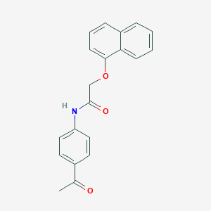 molecular formula C20H17NO3 B469935 N-(4-acetylphenyl)-2-naphthalen-1-yloxyacetamide CAS No. 325745-04-8