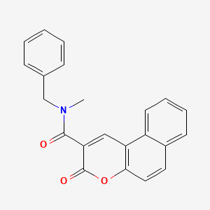 molecular formula C22H17NO3 B4699496 N-benzyl-N-methyl-3-oxobenzo[f]chromene-2-carboxamide 
