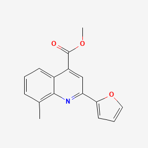 molecular formula C16H13NO3 B4699975 Methyl 2-(furan-2-yl)-8-methylquinoline-4-carboxylate 