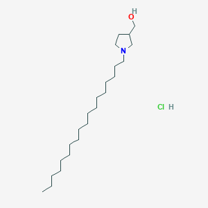 molecular formula C23H48ClNO B047003 1-Octadecyl-3-pyrrolidinemethanol hydrochloride CAS No. 125131-66-0