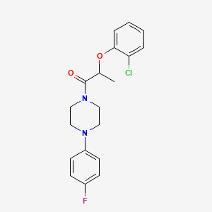 molecular formula C19H20ClFN2O2 B4700436 2-(2-Chlorophenoxy)-1-[4-(4-fluorophenyl)piperazin-1-yl]propan-1-one 