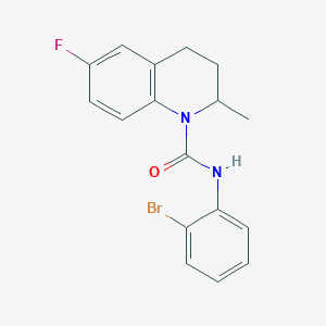 molecular formula C17H16BrFN2O B4700587 N-(2-bromophenyl)-6-fluoro-2-methyl-3,4-dihydroquinoline-1(2H)-carboxamide 