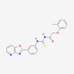 N-[(2-methylphenoxy)acetyl]-N'-(3-[1,3]oxazolo[4,5-b]pyridin-2-ylphenyl)thiourea