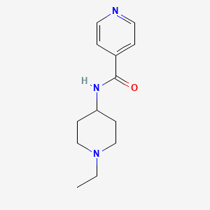 molecular formula C13H19N3O B4700876 N-(1-ethylpiperidin-4-yl)pyridine-4-carboxamide 
