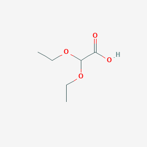 molecular formula C6H12O4 B047011 2,2-diethoxyacetic Acid CAS No. 20461-86-3