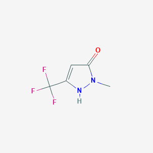 molecular formula C5H5F3N2O B047012 1-methyl-3-(trifluoromethyl)-1H-pyrazol-5-ol CAS No. 122431-37-2