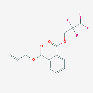 molecular formula C14H12F4O4 B4701690 1-O-prop-2-enyl 2-O-(2,2,3,3-tetrafluoropropyl) benzene-1,2-dicarboxylate 