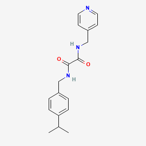molecular formula C18H21N3O2 B4701840 N-[(4-propan-2-ylphenyl)methyl]-N'-(pyridin-4-ylmethyl)oxamide 
