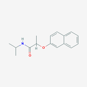 molecular formula C16H19NO2 B4701868 N-isopropyl-2-(2-naphthyloxy)propanamide 