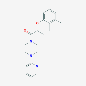 molecular formula C20H25N3O2 B4701969 2-(2,3-DIMETHYLPHENOXY)-1-[4-(2-PYRIDYL)PIPERAZINO]-1-PROPANONE 
