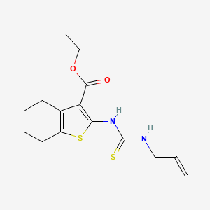 molecular formula C15H20N2O2S2 B4701998 ETHYL 2-(PROP-2-ENYLTHIOCARBAMOYLAMINO)-4,5,6,7-TETRAHYDROBENZOTHIOPHENE-3-CARBOXYLATE CAS No. 42062-89-5