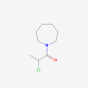 molecular formula C9H16ClNO B047021 1-(2-Chloropropanoyl)azepane CAS No. 115840-34-1