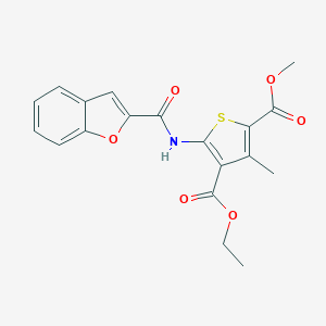 4-Ethyl 2-methyl 5-[(1-benzofuran-2-ylcarbonyl)amino]-3-methyl-2,4-thiophenedicarboxylate