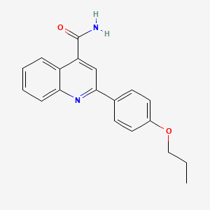 molecular formula C19H18N2O2 B4703115 2-(4-Propoxyphenyl)quinoline-4-carboxamide 