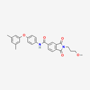 molecular formula C27H26N2O5 B4703302 N-[4-(3,5-dimethylphenoxy)phenyl]-2-(3-methoxypropyl)-1,3-dioxoisoindole-5-carboxamide 