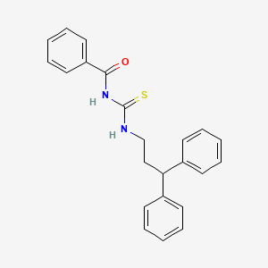 molecular formula C23H22N2OS B4703337 N-[(3,3-diphenylpropyl)carbamothioyl]benzamide 
