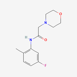 molecular formula C13H17FN2O2 B4703394 N-(5-fluoro-2-methylphenyl)-2-(morpholin-4-yl)acetamide 