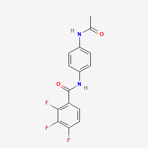 molecular formula C15H11F3N2O2 B4703473 N-(4-acetamidophenyl)-2,3,4-trifluorobenzamide 