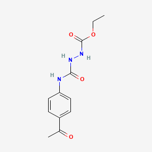 molecular formula C12H15N3O4 B4703656 Ethyl 2-(4-acetylphenylcarbamoyl)hydrazinecarboxylate 