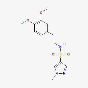 molecular formula C14H19N3O4S B4703671 N~4~-(3,4-DIMETHOXYPHENETHYL)-1-METHYL-1H-PYRAZOLE-4-SULFONAMIDE 