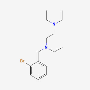 molecular formula C15H25BrN2 B4704000 N'-[(2-bromophenyl)methyl]-N,N,N'-triethylethane-1,2-diamine 