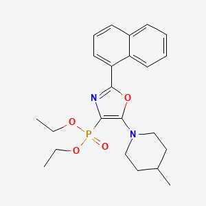 molecular formula C23H29N2O4P B4704073 diethyl [5-(4-methyl-1-piperidinyl)-2-(1-naphthyl)-1,3-oxazol-4-yl]phosphonate 