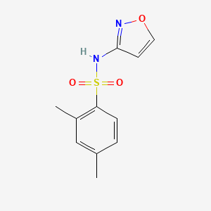 molecular formula C11H12N2O3S B4704283 N-(3-ISOXAZOLYL)-2,4-DIMETHYLBENZENESULFONAMIDE 