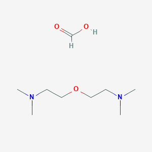molecular formula C9H22N2O3 B047043 Formic acid, compd. with 2,2'-oxybis[N,N-dimethylethanamine] (1:1) CAS No. 124347-71-3